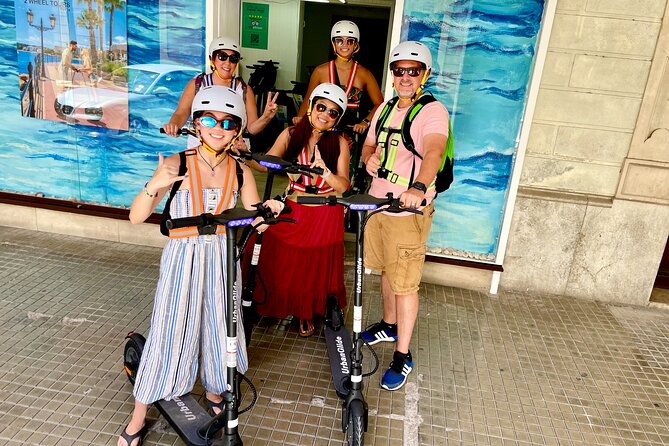 1.5 H Electric Kick-Scooter Tour - Parc de la Mar beneath the Cathedral