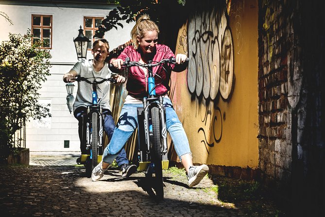 1.5h Prague E-Scooter Panoramic Tour small-group with PragueWay - What the $62.89 price includes