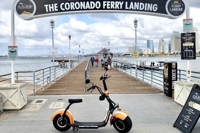 1 Hour GPS Guided Scooter Tour: Harbor/Gaslamp Quarter - The harbor: USS Midway, Maritime Museum, and the statue