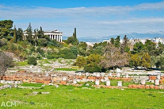 10 Days Tour Walk Athens Cycle Peloponnese Scooter Santorini - Ancient Corinth and the road beside the Corinth Canal