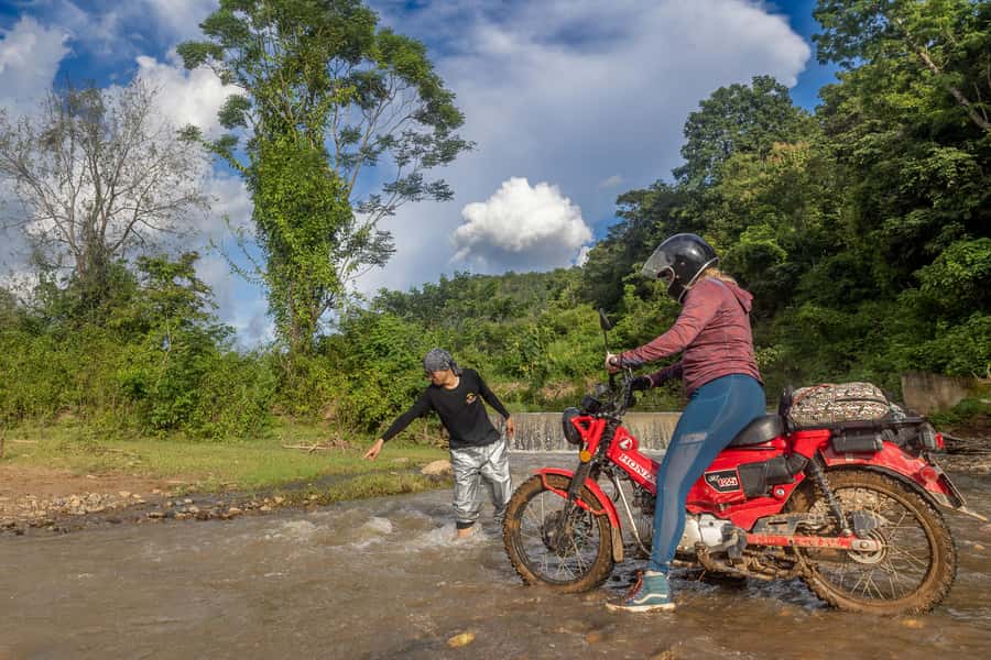 2 day overnight adventure off road scooter tour; Amaz views - River crossings, hanging bridges, and mountain views