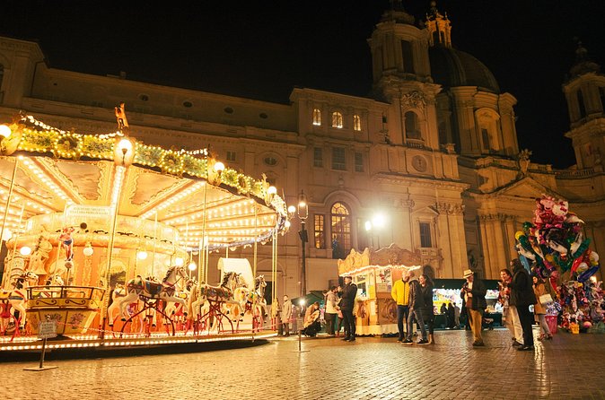 2h Xmas Lights Panoramic Vespa Sidecar Tour - The Spanish Steps and Piazza di Spagna