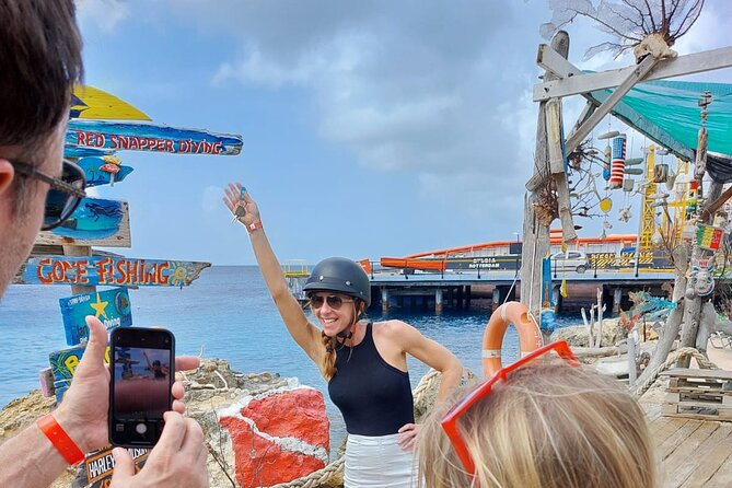 Adventurous eScooter Tour Activities in Curacao - Fort Beekenburg and the climb for the view
