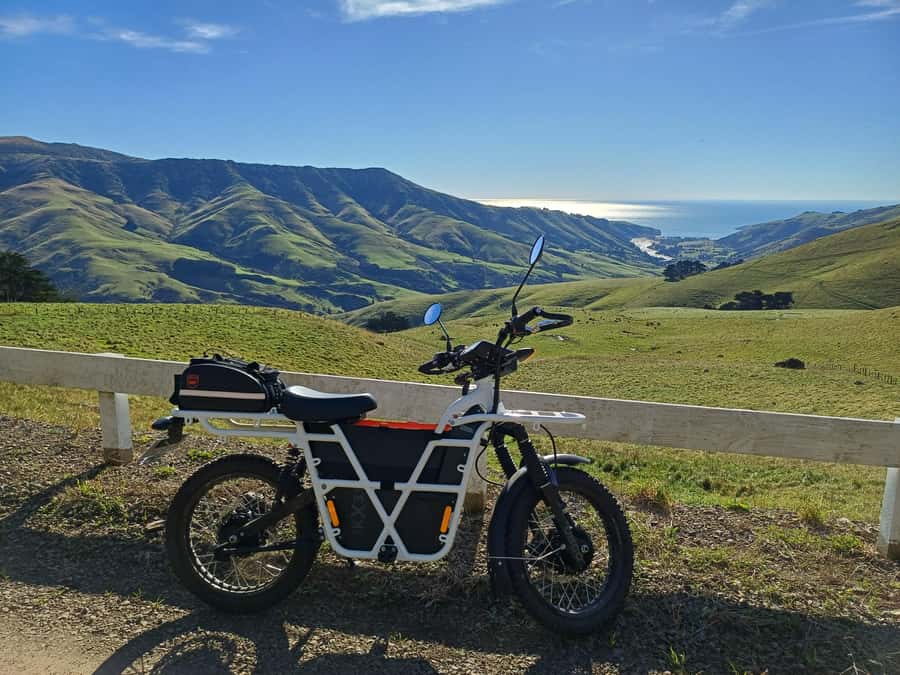 Akaroa: Lonely Beach Trail by E-Scooter. selfguided day out - Three beaches and plenty of room to stop