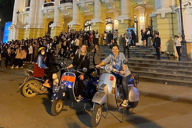 Amazing Vespa Night Tour For Food Lover - Hanoi Opera House and the city’s grander side