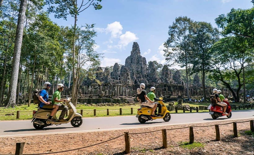 Angkor Wat: Guided Vespa Tour / Tuk Tuk or Car - Why a Vespa works well at Angkor