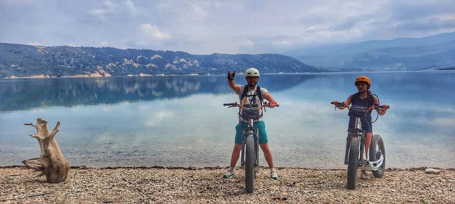 Around the Lake of Verdon : Guided electric scooter rides - Getting comfortable on the electric scooter