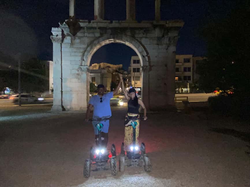 Athens by Night Electric ATV Scooter Tour - National Gardens, Zappeio, and the marble Panathenaic Stadium