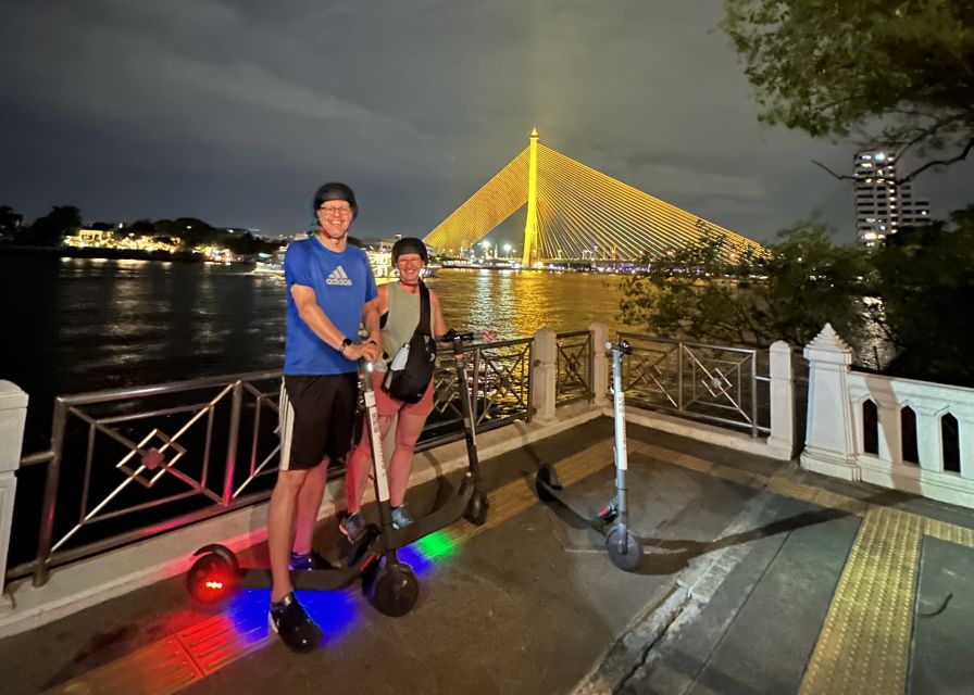 Bangkok By Night by Electric Scooter &/or Bike - Across the river for open views