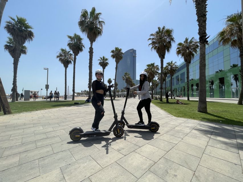 Barcelona: 2-Hour e-Scooter Tour - Marina-Vela and the W Hotel finish the ride