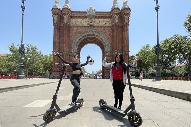 Barcelona Guided 2 hour E-Scooter Tour - Arc de Triomf: a strong opening stop