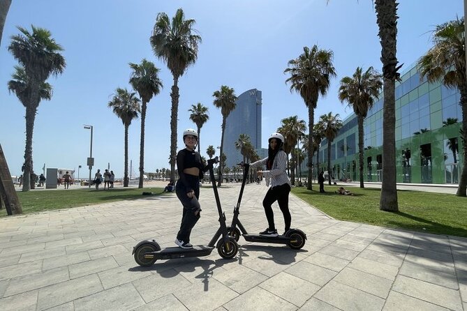 Barcelona Guided 2 hour E-Scooter Tour - Barceloneta Beach: a quick look at the seafront