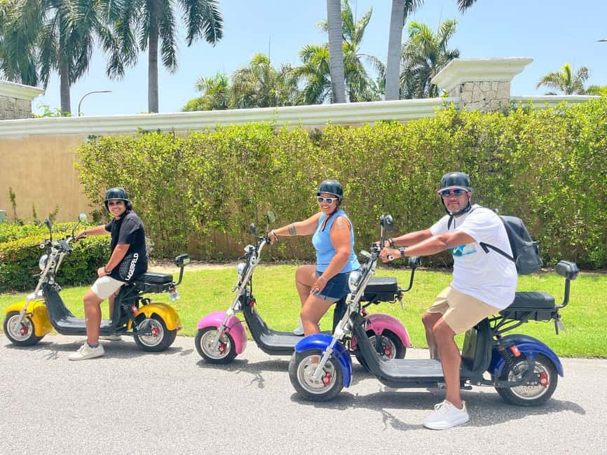 Bavaro Punta Cana: City Tour with Harley models E-Scooters - Chez Nicole Boutique adds a shopping break