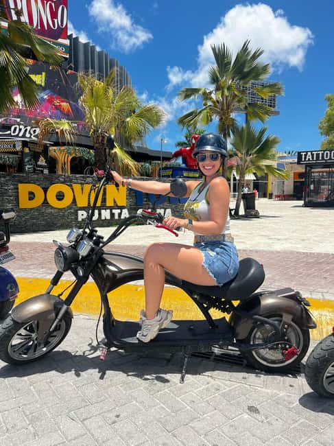 Bavaro Punta Cana: City Tour with Harley models E-Scooters - Coco Bongo offers a look at downtown Punta Cana
