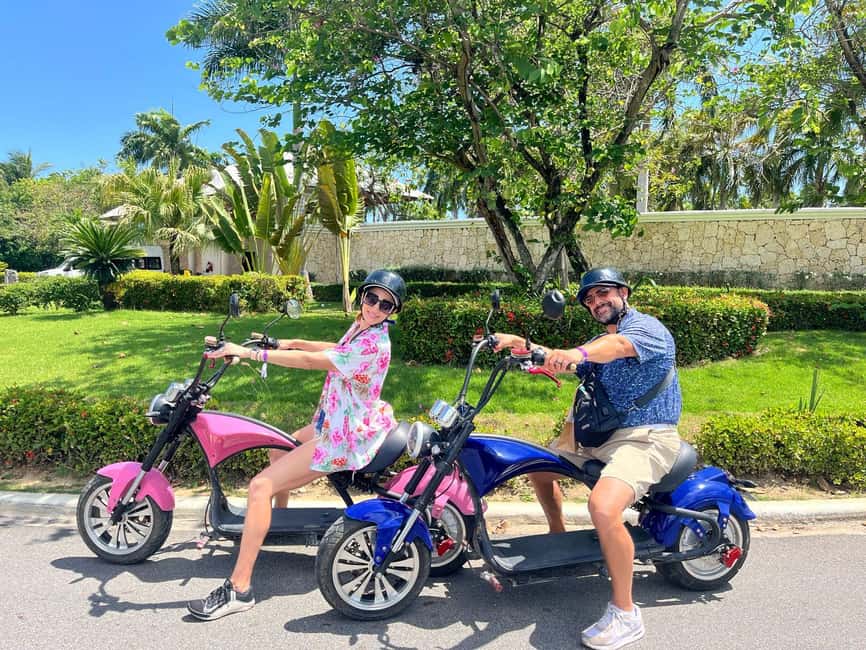 Bavaro Punta Cana: City Tour with Harley models E-Scooters - Bávaro Beach starts the coastal ride