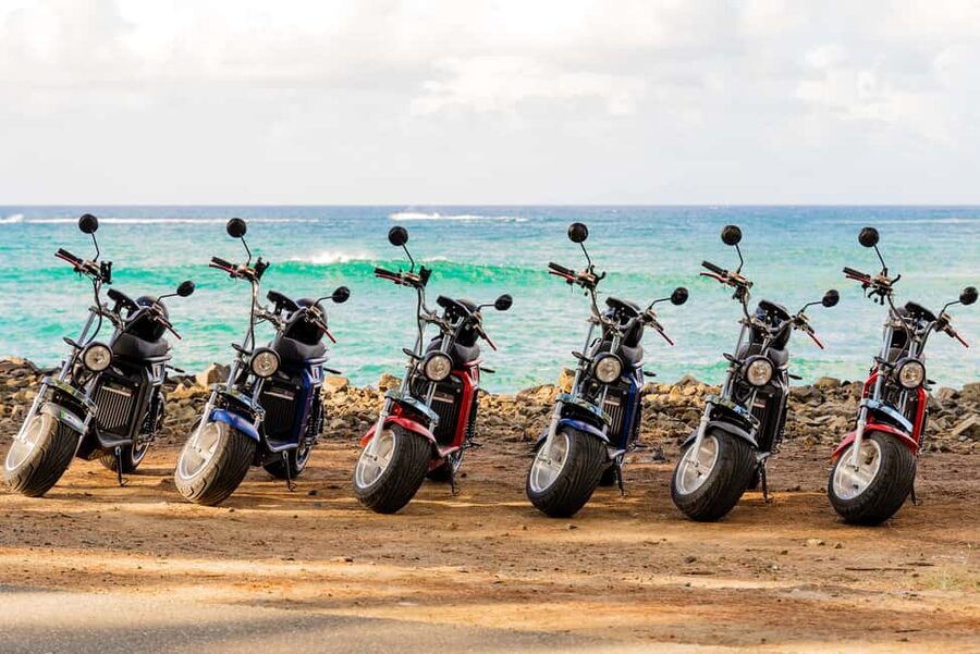 Beaches and Backroads Electric Big-Wheel Scooter Tour - Getting comfortable on the iRide iR2 scooter