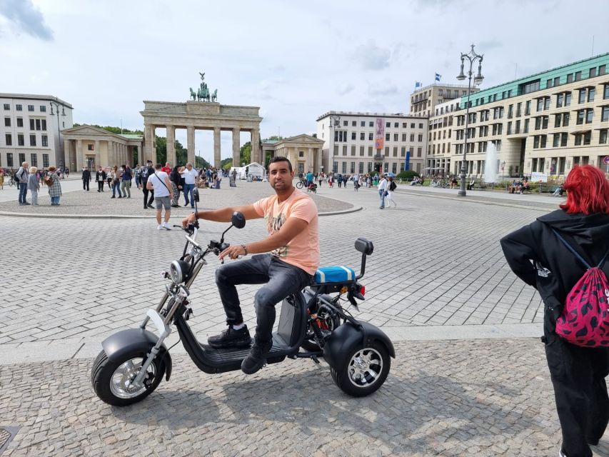 Berlin City: 2 Hour Guided Fat Tire E-Scooter Tour - Checkpoint Charlie and the former Berlin Wall