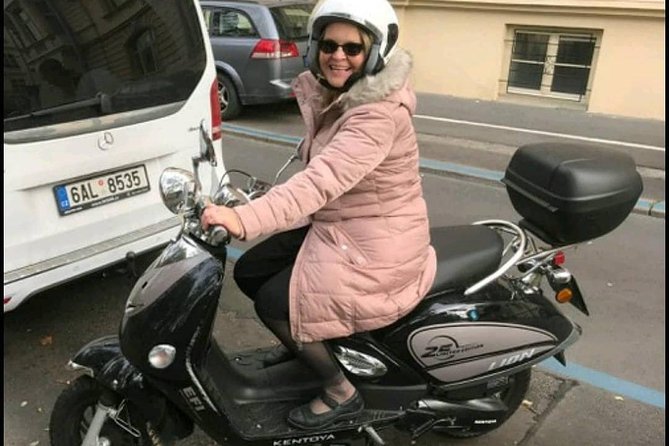 Big scooter tour of Prague, for two (audio guide) - The mysterious House of Faust