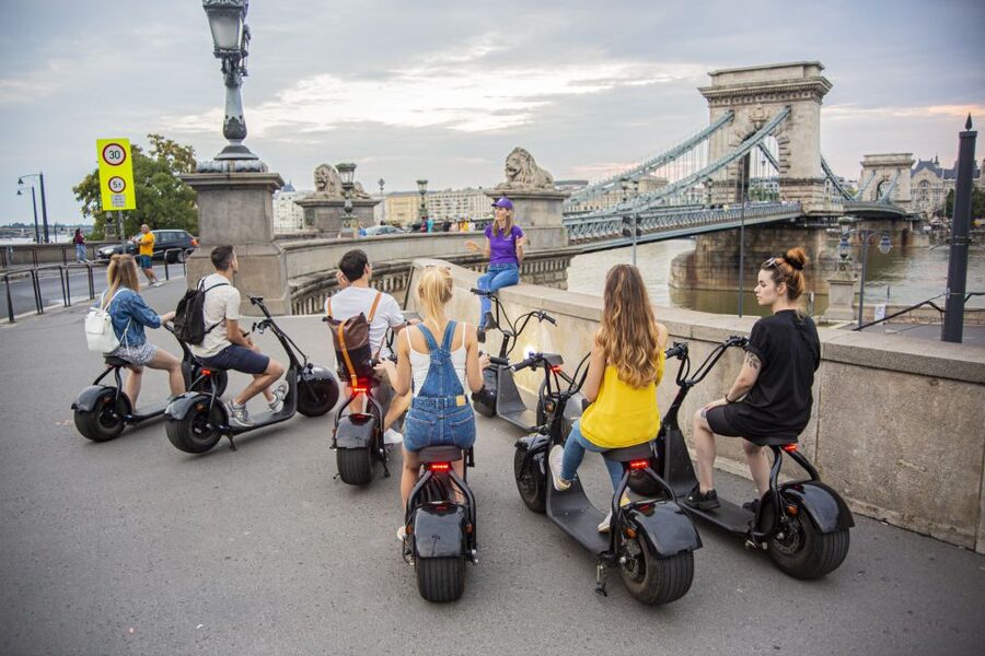 Budapest: E-Scooter Top Sights Tour with Fisherman's Bastion - Learning to ride the MonsteRoller