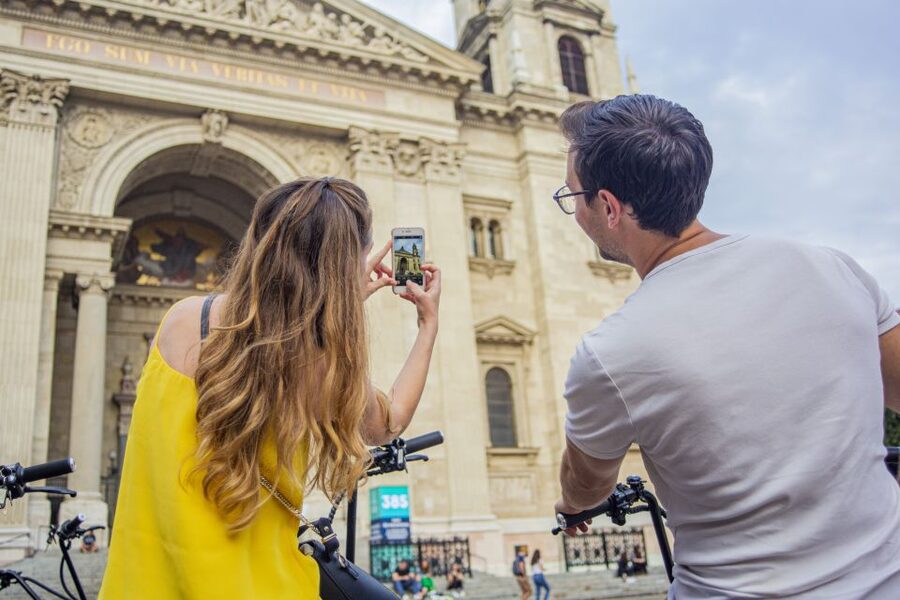 Budapest: Guided City Sights Tour by E-Scooter - Crossing to Buda and reaching Castle Hill