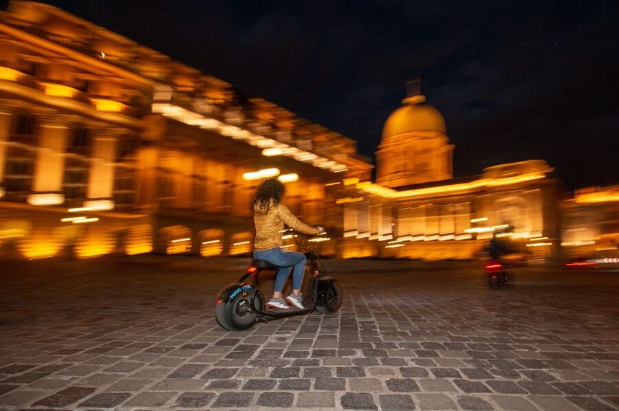 Budapest: Night Tour on MonsteRoller e-Scooter - Castle Garden and the climb toward Buda