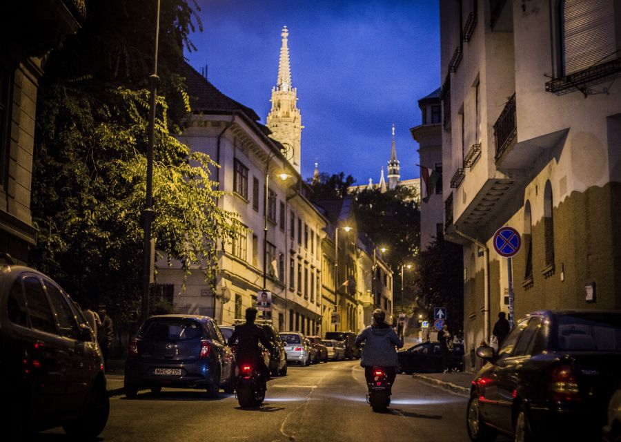Budapest: Night Tour on MonsteRoller e-Scooter - District I and the ride back