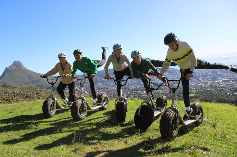 Cape Town: Table Mountain Gravity Scooter Tour - The second climb and the Dead Man’s Tree photo stop