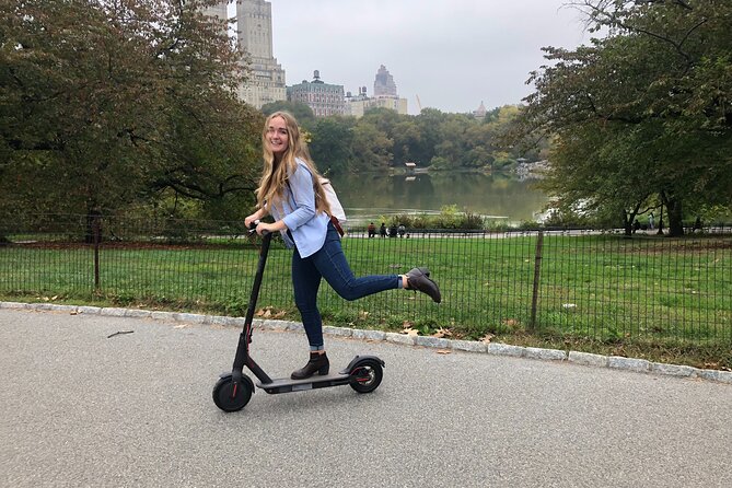 Central Park Electric Scooter Rentals - Getting comfortable with the scooter