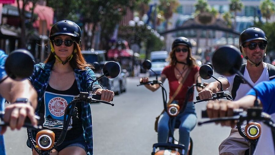 Coronado: GPS-Guided Scooter Tour & Round-Trip Ferry - From Mason Street to the San Diego Harbor