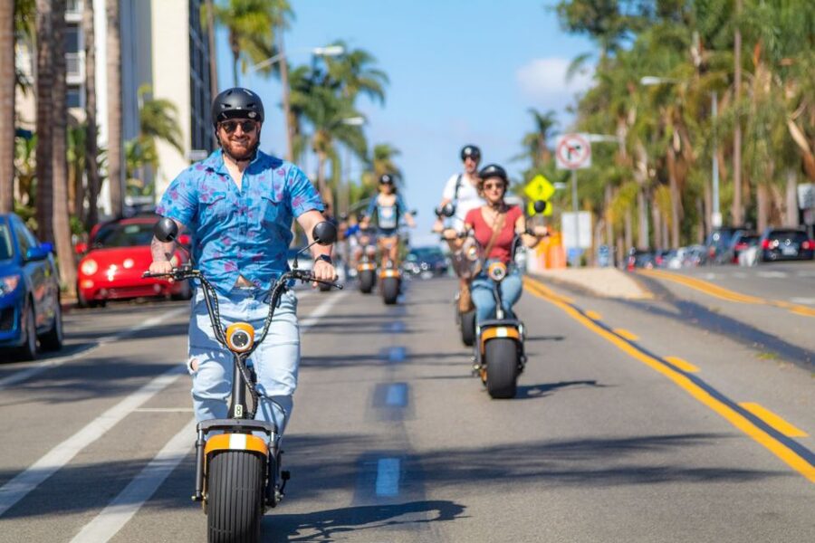 Coronado: GPS-Guided Scooter Tour & Round-Trip Ferry - North Island and Bayview Park