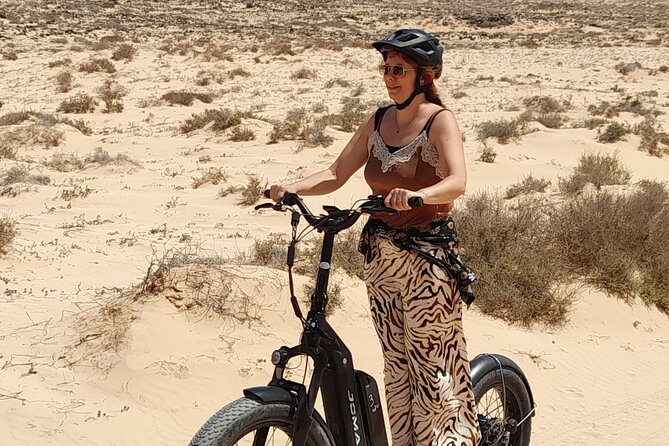 Corralejo E-trial Scooter Off Road Tour - Getting comfortable with the E-trial scooter
