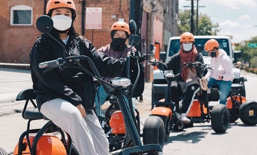 Dallas: Downtown E-Scooter Sightseeing and History Tour - Starting at the orange building on Commerce Street
