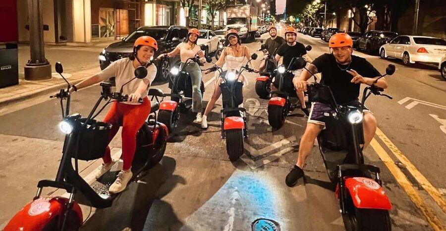 Dallas: Sunset Fat Tire E-Scooter Guided Tour - Starting at Elm Street and the JFK site