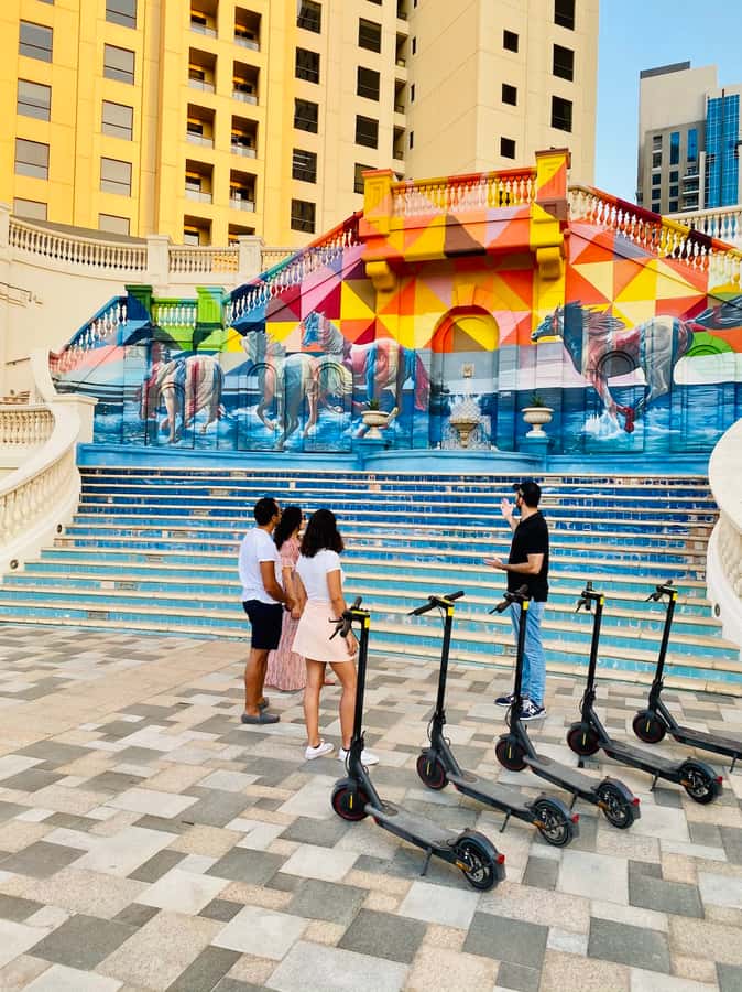 Dubai: E-Scooter Guided Tour of Marina, JBR & Bluewaters - Dubai Marina: towers, water, and the city’s modern face