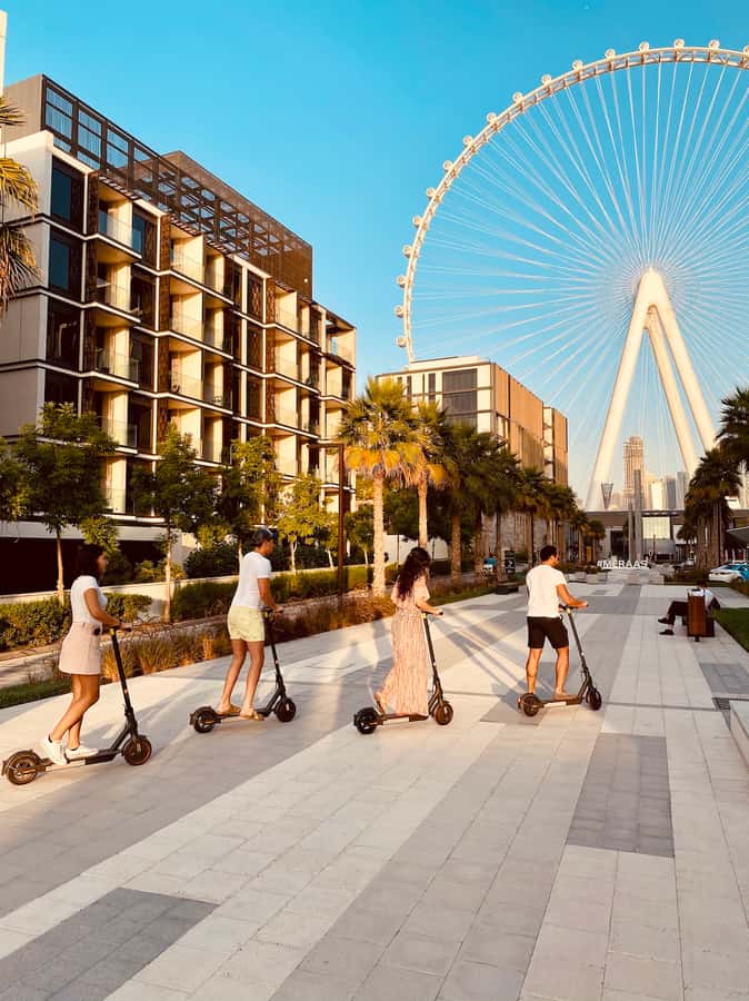 Dubai: E-Scooter Guided Tour of Marina, JBR & Bluewaters - What the guide adds to the experience