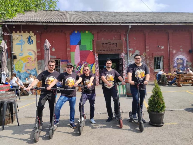 E Scooter Craft Beer and Breweries tour - Three breweries, three tasting stops