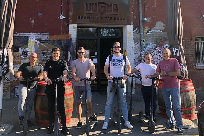 E-Scooter CRAFT BEER and BREWERY Tour - Starting at Maršala Birjuzova 23