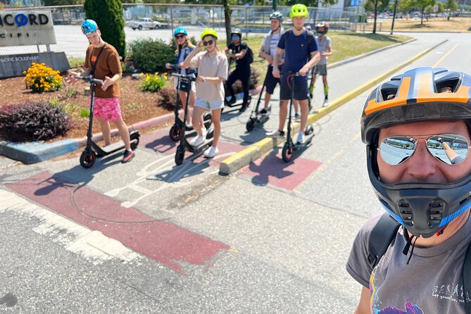 E-scooter & EUC guided tour to the secret spots in Vancouver - Getting comfortable before the first turn
