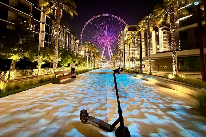 E-Scooter Guided Tour of Marina, JBR, Bluewaters Top Attractions - Bluewaters Island and Ain Dubai: a strong opening