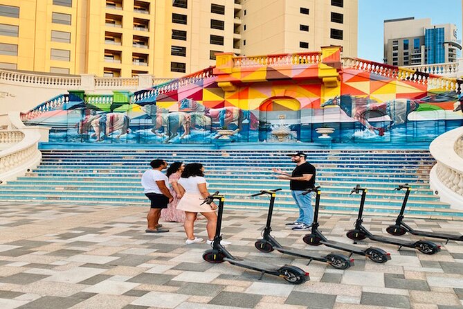 E-Scooter Guided Tour of Marina, JBR, Bluewaters Top Attractions - JBR itself: a brief look at the beach district