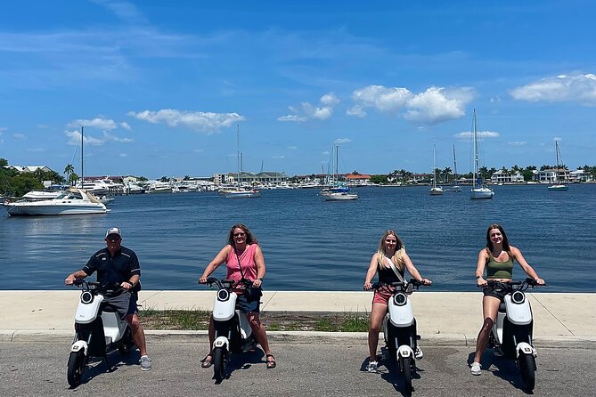 Electric Moped Tour of Naples Florida Family Fun and Easy To Ride - Port Royal and Naples’ biggest homes
