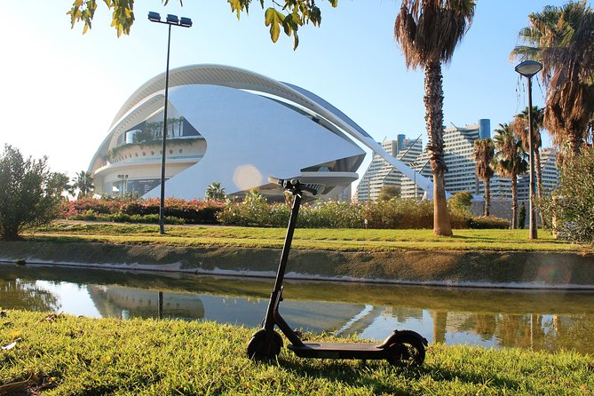 Electric Scooter Rental - Riding through Turia Park