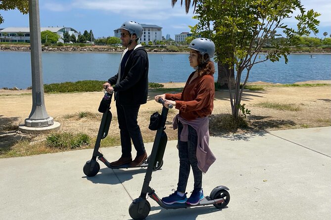 Electric Scooter Waterfront Tour with Pictures - Starting at Liberty Station Park