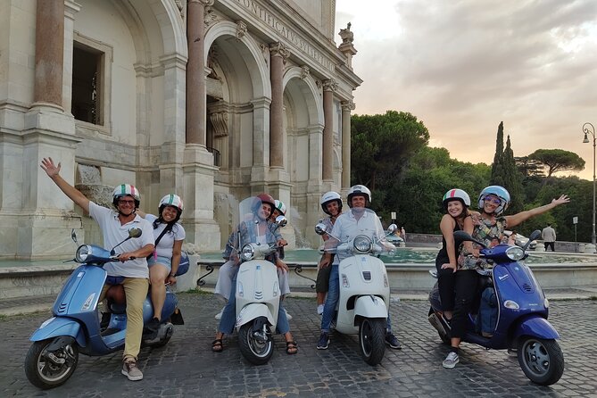 Exclusive Rome by Night Vespa Tour - St. Peter’s Square after sunset
