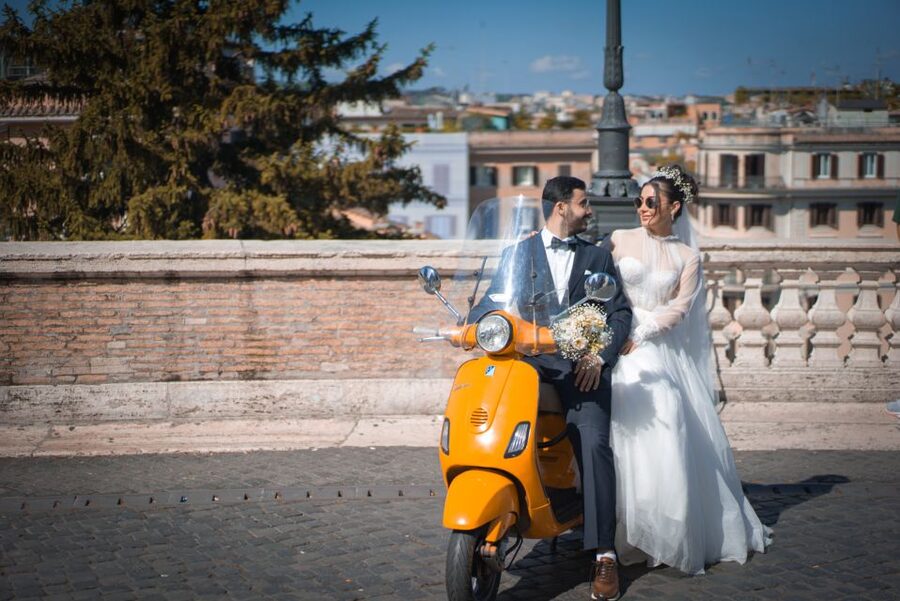 Exclusive Rome Vespa Tour with Professional Photographer - Riding the vintage Vespa through Rome