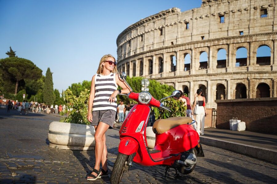 Explore city on Vespa with Professional Photographer - Orange Garden and the Aventine view