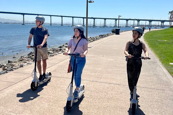 Explore Coronado Island by E-Scooter with Photos Included - Tidelands Park and the first downtown views