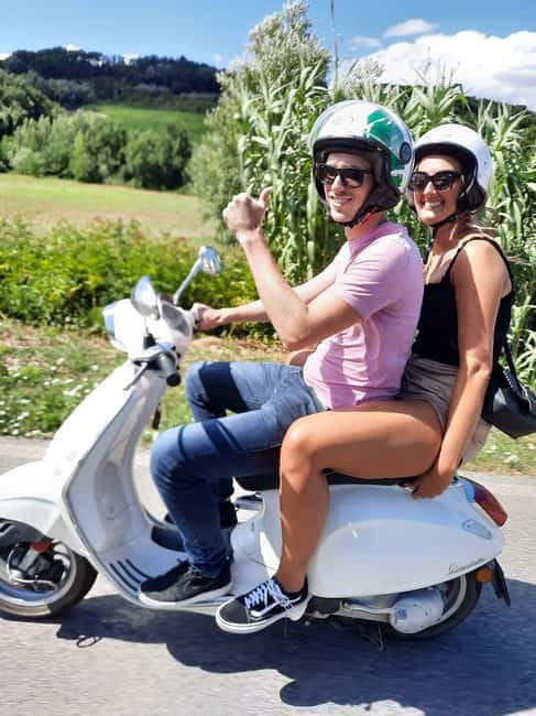Florence: Vespa Tour as a Passenger + Wine Window! - What this Florence Vespa ride is really like