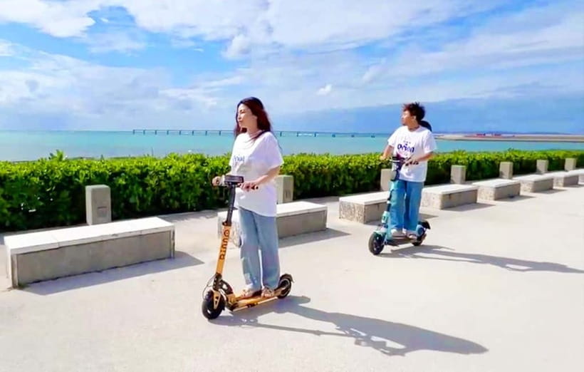 Free delivery to hotel : E-Scooter rent/No license required - How the hotel delivery works in Okinawa