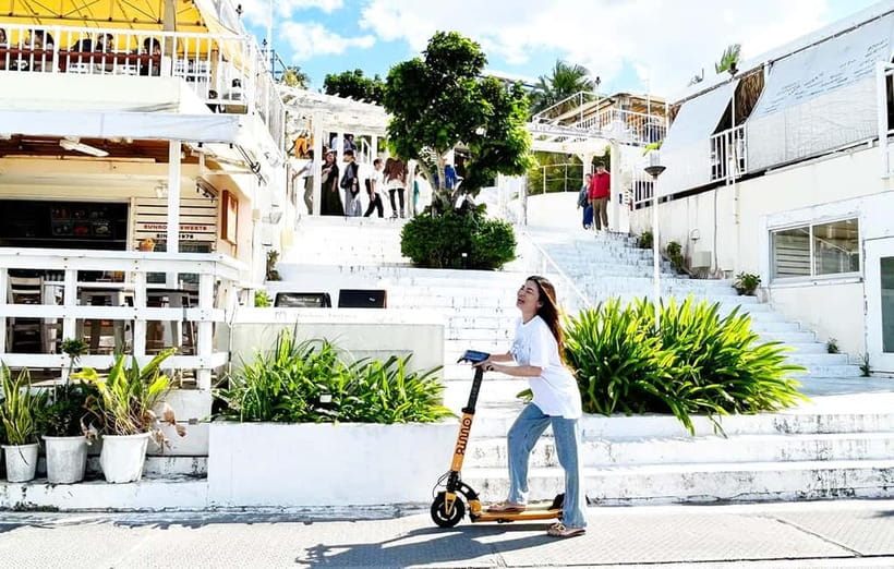 Free delivery to hotel : E-Scooter rent/No license required - Combining the scooter with buses, ferries, and the monorail